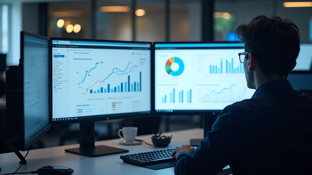 Web performance analytics dashboard displaying speed metrics